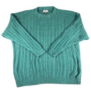 Vintage Bugle Boy Men's Cable Knit Crewneck Sweater – XXl